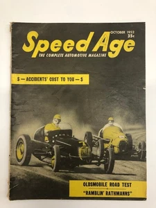 1952 October Issue Pau Russo #7 & Johnnie Parsons Racing Magazine - Picture 1 of 2