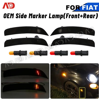Luz de señalización lateral para guardabarros original ahumado Fiat 500 2011-2019 4 piezas Foto 1 de 4