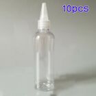 Easy to Use 10 Pack 100ml Clear PET Plastic Bottles for Tattoo Ink Storage