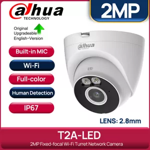 Dahua Original 2MP Wi-Fi Bullet IP Camera Full-color MIC Wireless IP67 H.265 US - Picture 1 of 3