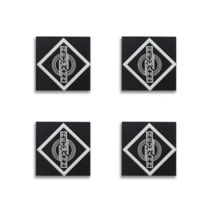 Neumann Logo Badge Custom Made Thin Aluminum 23mm(0.9")X23mm(0.9") - Picture 1 of 12