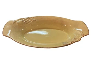 12" Augratin Madeira Harvest Dijon Gold by Casafina Portuguese Stoneware Dish - Picture 1 of 5