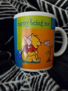 Winnie the Pooh Piglet Disney Happy Being Me Ceramic Coffee Mug Cup - Picture 1 of 5