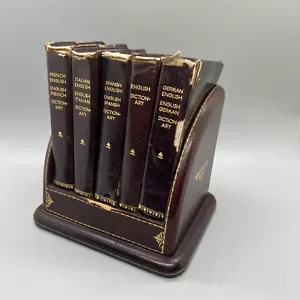 Collins Gem Language Pocket Dictionary 1960 English Italian French German Stand - Picture 1 of 10