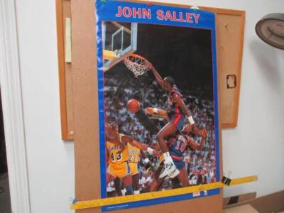 VNTG RARE NOS 1989 DETROIT PISTONS JOHN SALLEY STARLINE POSTER 4X NBA CHAMPION - Image 1 of 4