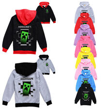 Jungen Mädchen Minecraft Hoodie Jacke Kinder Sweatshirts Hoodies Tragen Jacke