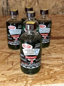 NOS Vintage Dupont Scheibenwaschanlage Lösungsmittel & Frostschutzmittel "7" 6 Unzen Glasflasche - Bild 1 von 11