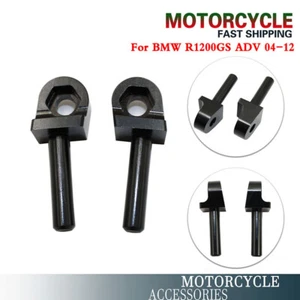 Para BMW R1200GS ADV 2004-2012 Parabrisas Lateral Negro Montaje Pernos Fijos 2 Piezas * - Imagen 1 de 6
