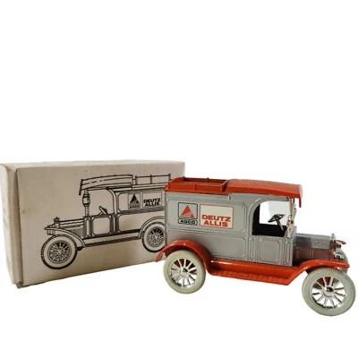 ERTL 1913 Model "T" Delivery Truck Bank 1:25 Scale 1992 AGCO Deutz Allis Farm  - Image 1 of 4