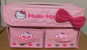 Sanrio Hello Kitty Taschentuchkoffer japanische Kawaii Figur Ware mit Schublade gebraucht - Bild 1 von 7