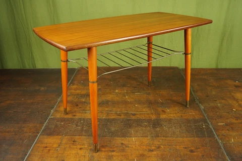 60er Table Vintage Coffee Table Rockabilly Retro 50er Walnut 2 Cover