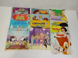 Lot of 13 Golden Books PB Super Shape Disney Toy Story Barbie Star Wars Gremlins - Imagen 1 de 10