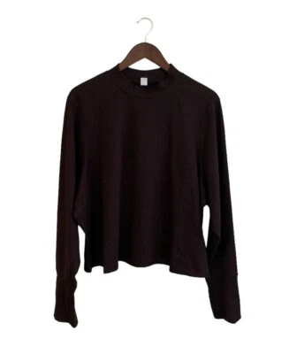 NUEVO CON ETIQUETAS Sudadera Antigua Azul Marino Recortada Cuello Simulado Púrpura Talla 4X Atletismo Informal Gimnasio Foto 1 de 4