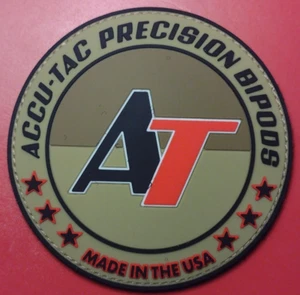 AT ACCU-TAC PRECISION BIPODS Tactical Morale Patch SHOT-SHOW 2025 Stoff H&L NEU - Bild 1 von 5