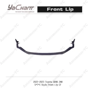 STOCK Carbon Kit For 22-23 Toyota GR86 ZN8 S*T*I Style Front Splitter Bumper Lip - Picture 1 of 12