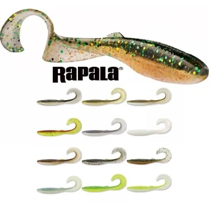Rapala CrushCity Curl Lures Pike Perch Zander Bass Sea Fishing Soft Lures - Picture 1 of 15
