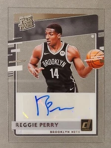 Panini Clearly Donruss Reggie Perry 2020-21 clasificación novato automático RC #RRA-RGP Nets  - Imagen 1 de 2