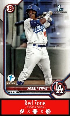 2022 Bowman 1st Edition - #BPPF-24 Jorbit Vivas NM. - Image 1 of 2