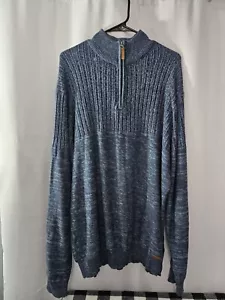 London Mens Textured Quarter Zip Sweater Size 2XL - Picture 1 of 8