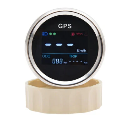 52mm Waterproof Digital GPS Speedometer Odometer Gauge for Motorcycle Car Boat - Image 1 of 4