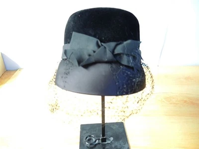 DE COLECCIÓN NEGRO PARA MUJER VALOR Y SATINADO CON VELO - GRACIA HECHO EN ITALIA Foto 1 de 4