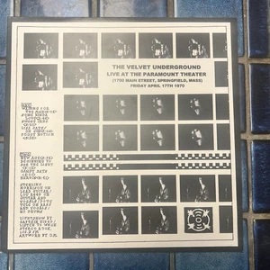 Velvet Underground - Live At The Paramount Theater Massachusetts 1970 Rock LTD x - Imagen 1 de 2