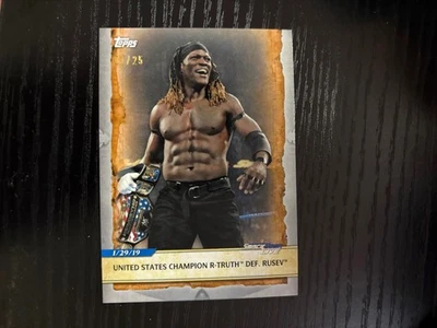 R-Truth 2020 Topps Smack Down Live Silver SSP WWE Wrestling 21/25 E20 - Image 1 of 2