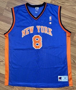 Vintage Champion New York Knicks Latrell Sprewell NBA Basketball Jersey Large 44 - Picture 1 of 6