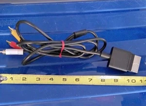Official OEM Microsoft Xbox 360 AV Composite Audio/Video Cable RCA - Picture 1 of 4