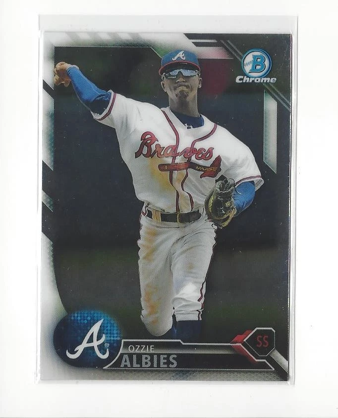 2016 Bowman Chrome Prospects #BCP110 Ozzie Albies RC Rookie Braves - Image 1 of 1