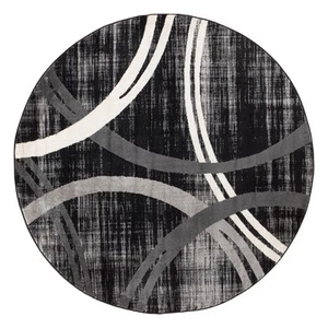 Rugshop Round Area Rugs Modern Abstract Circles Design Rugs for Sale Round Rugs - Picture 1 of 5