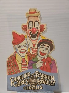 Vintage 1979 Ringling Bros Barnum Bailey Circus CLOWNS Felt Pennant ~17"x12" - Picture 1 of 9