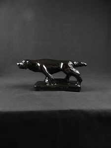 Chien en céramique noire de Vallauris signé Faïences & Poteries de Provence - Bild 1 von 11