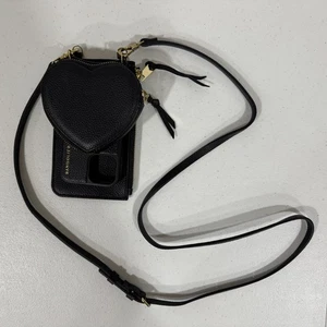 Bandolier Willa Schwarz Leder Crossbody iPhone 12 PRO Hülle Herz Etui Gurt - Bild 1 von 18