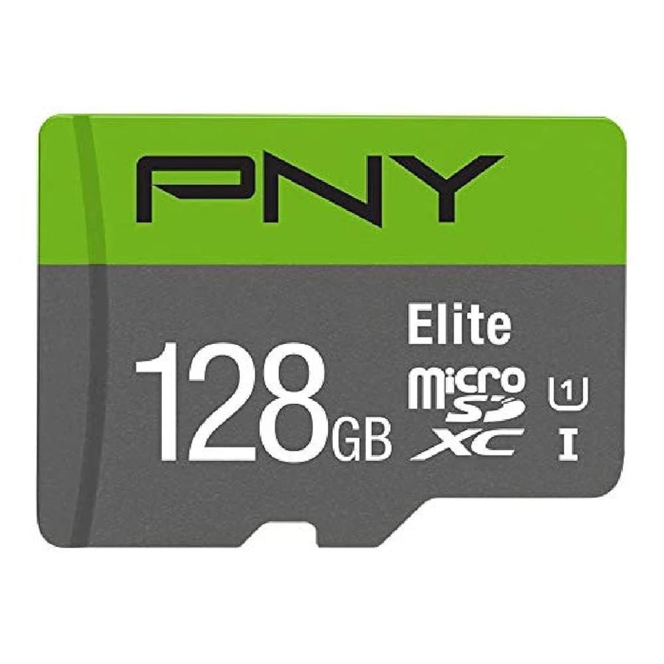 PNY 128GB Elite Class 10 U1 microSDXC Flash Memory Card - 100MB/s, Pack of 2 - Image 1 of 1