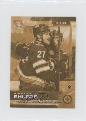 2019-20 Topps Now NHL Stickers Stanley Cup Playoffs Gold Nikolaj Ehlers #SCP-13G - Image 1 of 2