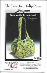 ANYTHING BUT BORING JANICE POPE 2007 TWO HOUR TULIP PURSE 4 SIZES PATTERN - Picture 1 of 1