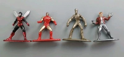 Marvel Nano Metalfigs Jada Die Cast Iron Man Galaxy Star Lord Antman Wasp Groot - Image 1 of 4
