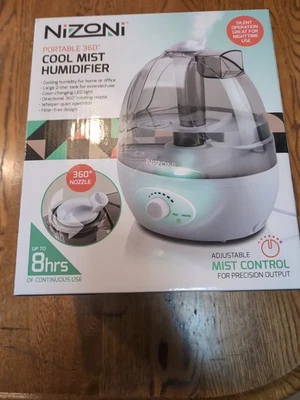 Nizoni Portable 360 Degree Cool Mist Humidifier - Image 1 of 2