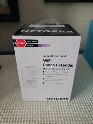 NETGEAR AC1200 Dual Band Wireless Range Extender EX6110 - White - Image 1 of 3