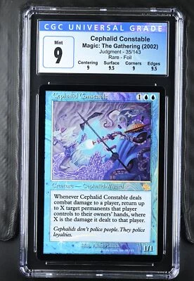 CEPHALID CONSTABLE Judgment Foil Rare CGC 9 Q++ MTG [Nostalgium] - Image 1 of 2