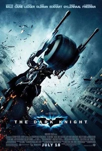 Batman THE DARK KNIGHT POSTER FILM ORIGINALE A UN FOGLIO ""MOTO"" MAZZA A 2 LATI - Foto 1 di 5