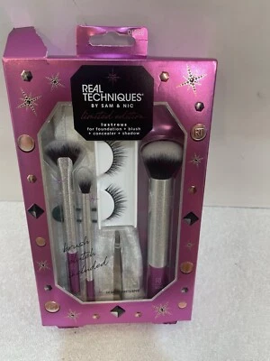 Juego de 6 pinzas y bolsa Real Techniques edición limitada cepillo pestañas Foto 1 de 4