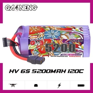 LiHV 6S 5200mAh 22.8V 120C / 240C w/ XT90 Plug GNB RC Car Boat Drone Helicopter - Picture 1 of 5