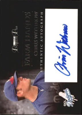 z2195- 2007 TRISTAR Prospects Plus Farm Hands Autographs #CW2 Chris Withrow Auto - Image 1 of 2