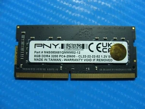 HP 17-by0089cl PNY 8GB SO-DIMM PC4-25600 Memory RAM M4S08S681QMMM52-12 - Picture 1 of 2