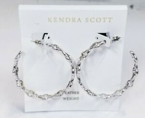  Kendra Scott Abbie Hoop Earrings - Silver