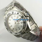 40Mm Nh36 Automatic Men Watch Strap Sterile Silver Dial Luminous Sapphire Glass