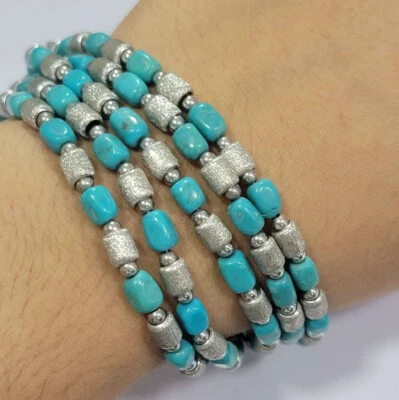 Pulsera QVC Bronzo Italia Bronce Multihilo Turquesa Cuentas 8" Foto 1 de 4