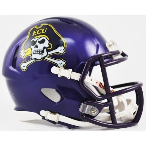 EAST CAROLINA PIRATES NCAA Riddell SPEED Authentic MINI Football Helmet ECU Cover